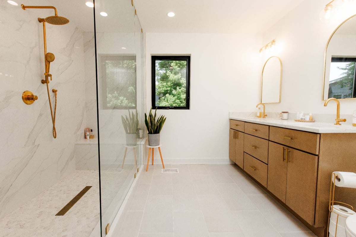 Luxury primary bathroom completed by Skor Construction in a residential home addition project in Palatine, IL.-optimized